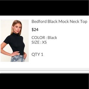 Lulus basic turtle neck tee